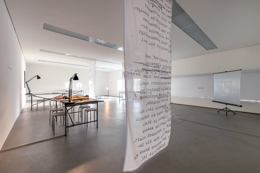 exhibition view “Cache. FEMINIST AESTHETICS AND ARCHIVAL PROCESSES“, Photo: Violetta Wakolbinger, VALIE EXPORT Center / Lentos Kunstmuseum Linz, 2024/25
