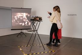 Exhibition view “Cache. Feminist Aesthetics and Archival Processes“, Photo: Violetta Wakolbinger, VALIE EXPORT Center / Lentos Kunstmuseum Linz, 2024/25
