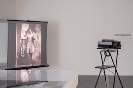 Exhibition view “Cache. Feminist Aesthetics and Archival Processes“, Photo: Violetta Wakolbinger, VALIE EXPORT Center / Lentos Kunstmuseum Linz, 2024/25