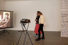 Exhibition view “Cache. Feminist Aesthetics and Archival Processes“, Photo: Violetta Wakolbinger, VALIE EXPORT Center / Lentos Kunstmuseum Linz, 2024/25